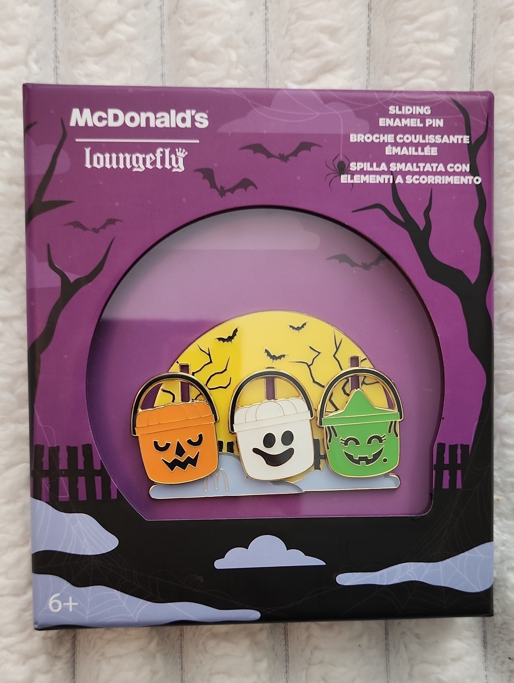Ltd. Edition Loungefly X McDonald's Halloween Sliding Enamel Pin Set